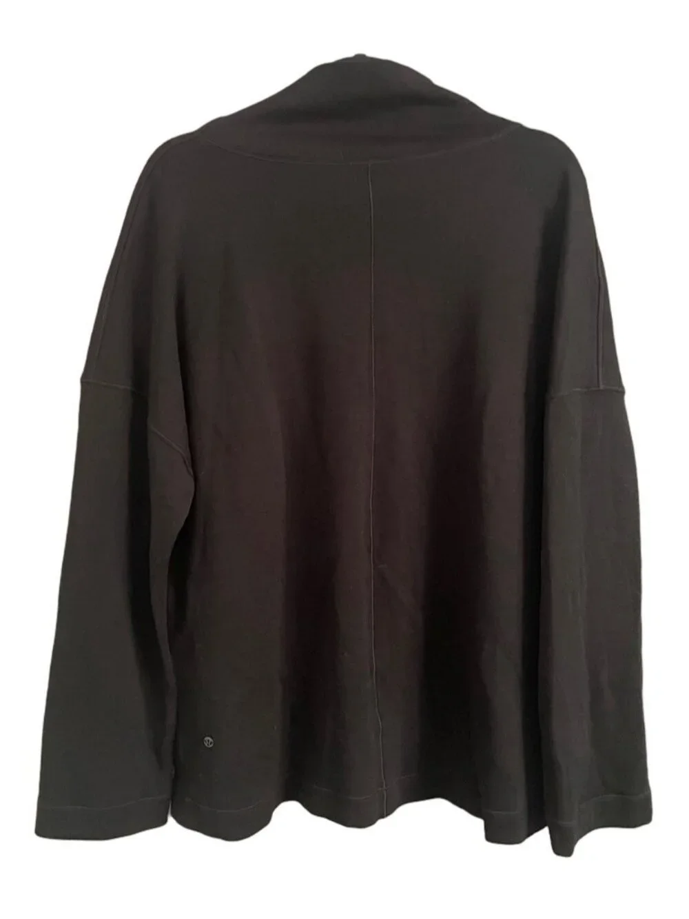 Lululemon Black Principal Dancer Funnel Neck Merino Wool Sweater - 10/12